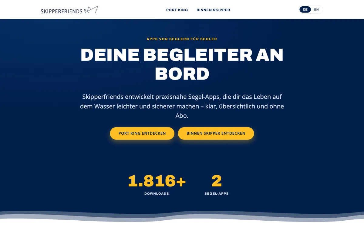 Home page of skipperfriends.de